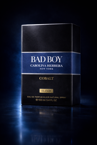 BAD BOY COBALT ELIXIR – Carolina Herrera
Eau de Parfum Elixir 100ml / 3.4oz vista de perfume